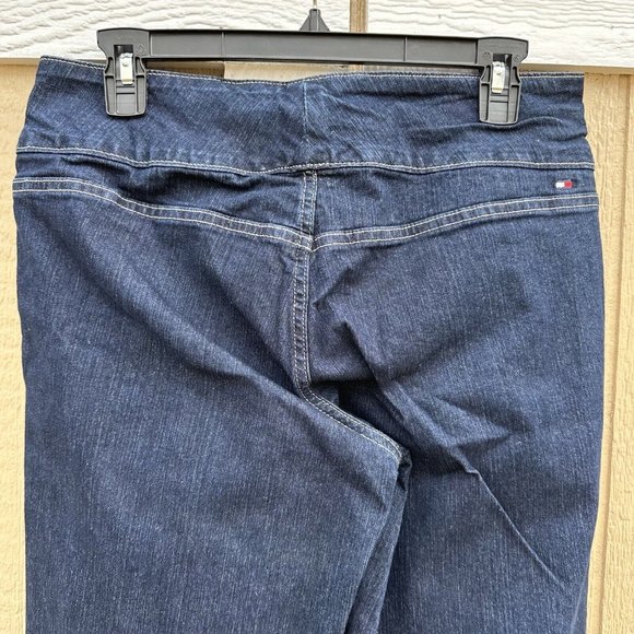 Vintage Tommy Hilfiger Y2K Wide Hipster Bootcut Jeans Snap Women’s Size 6 - Picture 4 of 8